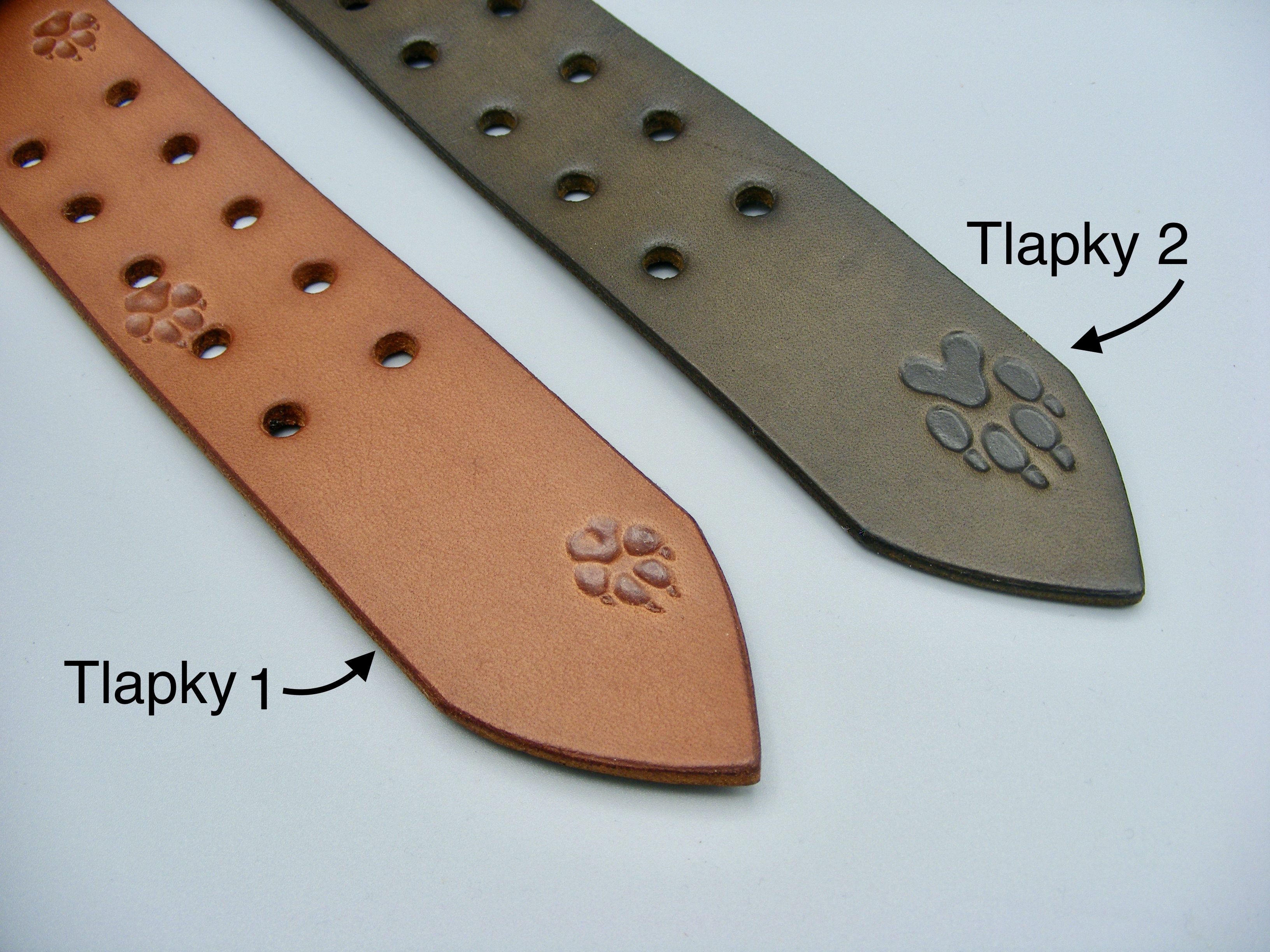 Obojek Klasik Double, Tlapky, šíře 4cm