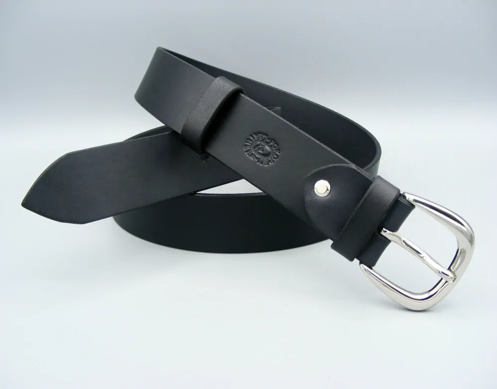 Opasek Black & Brass šíře 4cm