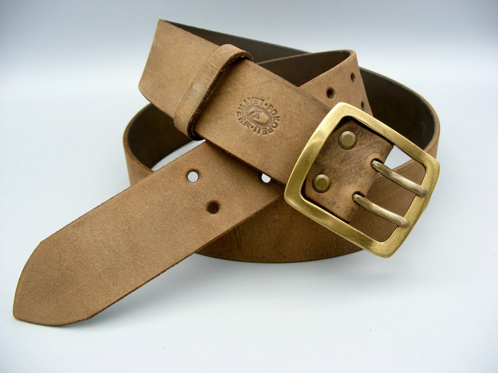 Opasek Classic Double Mosaz - patinovaný