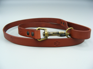 Kožené vodítko Tlapky