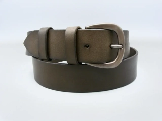 Opasek Brown & Brass, šíře 4cm